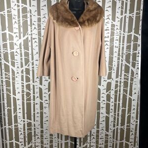 Bernhard Altmann Vintage 40s 50s Cashmere Overcoat
